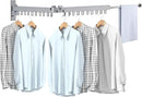 Bakala Clothes Drying Rack, Laundry Drying Rack Foldable, Heavy-Duty Space Saving Hangers, Wall Mounted Clothing Racks for Laundry Room Organization, Folding, Retractable 64" Clothes Dryer (Silver) by CozyNest Decor