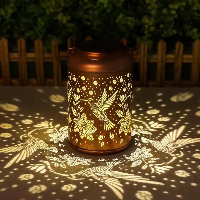 2 Pack Hummingbird Solar Lanterns Outdoor Waterproof Hanging Solar Lights, Birthday Gifts for Women, Men, Mom, Mothers Day Gifts, Outside, Patio, Outdoor, Yard, Lawn, Balcony, photo 2 of 7