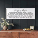 Our Father Prayer Bible Verse Framed Wall Art, 40''×15'' White Horizontal Religious Christian Lords Prayer Sign for God Jesus Christ Prayer, Rustic Holy Inspirational Catholic Scripture Decor by CozyNest Decor