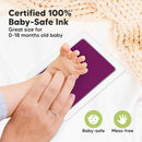 4-Pack Inkless Baby Hand and Footprint Kit - Mess Free Ink Pad for Newborn Keepsake, Dog Nose & Paw Print Kit, Clean Touch Ink Pad for Baby Hand & Footprints, Ideal New Mom Gifts (Halloween, L) by TinyTreasures Baby Boutique