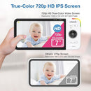 VTech VM919-2HD Baby Monitor, 7" 720p Screen, 2 Cameras, 360 Panoramic Viewing, 110 Wide-Angle View, Night Vision, Up to 1000ft Range, Secured Transmission No WiFi by TinyTreasures Baby Boutique