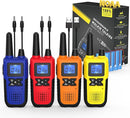 Walkie Talkies for Adults Long Range Rechargeable with NOAA Weather Alert, Multi-Purpose 2 Way Radios 4 Pack for Team Work Seniors Care Kids Adventure Family Camping Hiking Skiing Cruise by TinyTreasures Baby Boutique