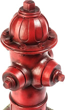 Dog Fire Hydrant Garden Statue with 2 Stakes, 14 Inches (Small) by GreenHaven Gardens