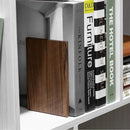 Muso Wood Handmade Walnut Book Ends, Non-Skid Bookends for Shelves, Large Sturdy Book Ends for Heavy Books, Decorative Book Shelf (3 Pairs) by CozyNest Decor