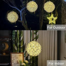 Lighted Magical Aluminum Balls Lights Hanging Tree Garden Lights, Silver Metal Balls LED Fairy Lights， Trees Garden Lights for Party Wedding Yard Garden Porch Patio Decoration by GreenHaven Gardens