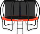 JUMPZYLLA Trampoline Outdoor 8FT 10FT 12FT 14FT 15FT 16FT with Enclosure and Ladder, ASTM Approved Recreational Trampoline for Kids and Adults, Anti-Rust Coated Frame by TinyTreasures Baby Boutique