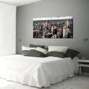 Nachic Wall Black and White Chicago Canvas Print Art Modern Chicago Downtown at Sunset Pictures Painting Modern Cityscape Giclee Artwork for Home Office Living Room Bedroom Decoration 24x48Inches by CozyNest Decor