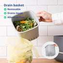Blue Ginkgo Kitchen Compost Bin [2.6L / 0.69 GAL] – Filter-Free, Odor-Tight Countertop Food Waste Pail with Handle (Made in Korea, Pink) by GreenHaven Gardens