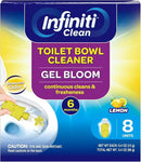 Toilet Gel Stamp - 8 Packs Toilet Bowl Cleaner Gel with Automatic Click, Freshener for Toilet Maintenance, 3.4oz, 6 Month Supply (Lemon) by CozyNest Decor