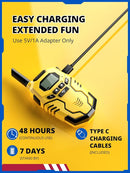 Walkie Talkies Toys for Kids Rechargeable, Long Range 2 Way Radio, Outdoor Camping Games Party Toys for 3 4 5 8-12 Year Old Boys Birthday Xmas Gift for Kids, 3 Pack by TinyTreasures Baby Boutique