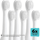 Kids Electric Toothbrush - Rechargeable Vibrating Toothbrush with Timer, Includes 6 Replacement Heads, Gently Cleans Little Teeth, for Girls and Boys, Kids & Toddlers Age 2+, Shark by TinyTreasures Baby Boutique
