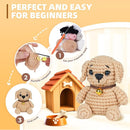MOREJMTT Crochet Kit for Beginners, Learn to Crochet, Include Easy Knitting Soft Yarn, Step-by-Step Video Tutorial, Hook, Holiday Birthday Gift for Adults and Kids(2pack Dog) by TinyTreasures Baby Boutique