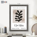 VCK 13x19 Picture Frame Set of 3, Gray Solid Wood Poster Picture Frame, Exclusive Wood Grain, Wall Mounting Hanging by CozyNest Decor