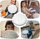 The Balmy Drum - 11 Note 10 Inch Steel Tongue Drum, Steel Drum Instrument, Drums For Children and Adults, Balmy Drum Set for Kids with Music Book, Handpan, Mallet and Carry Bag (White) by TinyTreasures Baby Boutique