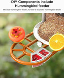 Smart AI Bird Feeder with Camera: Solar-Powered, 2K Live Video, Bird‘s Species Identification, Arrival Alerts, and Motion Capture –Wireless Bird Camera for Watching Birds (Orange) by CozyNest Decor