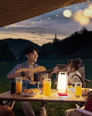 Camping Lantern, solar Lanterns, 6000mAh Rechargeable Light 2-in-1 Dimmable Outdoor Waterproof Gear with USB Charging – lanterns for power outages Hurricane, Hiking, Fish, Emergency, and Home by CozyNest Decor