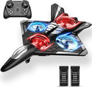 4DRC V31 Foam RC Planes Remote Control Airplanes for Kids Adults 4-7 8-16, Remote Control Planes Fighter Jet with Light, 360° Flip Fighter Jet Toy, Gravity Sensing, Stunt Roll, Gifts for Kids Boys by TinyTreasures Baby Boutique
