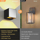 LANFU Indoor Cube Wall Light 10W COB 3000K Modern Up/Down Wall Sconce for Bedroom Living Room Staircase Lighting Fixture,1200 Lumen, Outside Wall Lights for House IP65 Waterproof Porch Lights by GreenHaven Gardens