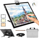 Rechargeable A3 Light Pad for Diamond Painting with Padded Case,Light Board with Stand,3 Colors Stepless Dimmable and 6 Levels of Brightness Light Box for tracing,Drawing,Sketching,Animation by TinyTreasures Baby Boutique