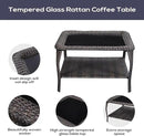 Outdoor Furniture Sectional Sofa L Shaped Couch - Patio Wicker Set with Coffee Table, 3 Piece Rattan Patio Conversation Sets with Beige Cushion for Deck Backyard Sunroom by GreenHaven Gardens