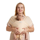 Momcozy Baby Carrier AirMesh - The Perfect Summer Sling for Newborns to Toddler 8-35 lbs - Cooling Fabric Baby Wrap, Lightweight, Ergonomic, and Easy to Wear, Beige by TinyTreasures Baby Boutique