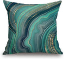 TSSOHU Throw Pillow Cover 18x18 Inch Luxury Green Marble Home Decor Pillowcas Square Cushion Cover for Sofa Bed Couch by CozyNest Decor