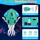 USB Rechargeable Dancing Octopus Baby Toy - Electric Crawling & Tummy Time Toy, Magical Musical Squid, Stress-Relief Desk Decor - Birthday for Kids Ages 1 2 3 4 5 6, Boys (Green) by TinyTreasures Baby Boutique