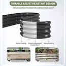 Galvanized Raised Garden Bed Outdoor- Raised Beds for Gardening| Metal Planter Box, Steel Raised Garden Bed Kit with Safety Edging and Gloves for Vegetables, Flower, Herbs (8x2x1FT, Gray) by GreenHaven Gardens