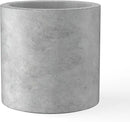 Kante 15.7" Dia Round Concrete Planter, Modern Style Large Cylindrical Plant Pot with Drainage Hole and Rubber Plug for Indoor Outdoor Patio, Natural Concrete by GreenHaven Gardens