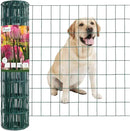 Green PVC Coated Welded Wire Fence 24 Inch x 25 Foot, 2 Inch x 3 Inch 16GA, Garden Border Fencing Roll Vinyl Coating Metal Wire Mesh for Yard Vegetable Plant Protection Poultry Netting by GreenHaven Gardens