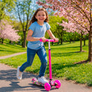 Maxi Scooter for Kids Ages 6-12 Lean-to-Steer 3 Wheel Scooter for Kids Ages 6-12 PU Light-Up Wheels Kids Scooter Adjustable Height Light Weight Aluminum Scooters T-Bar Colorful Design Printed by TinyTreasures Baby Boutique