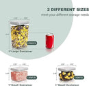 Pop Top Food Storage Containers, 3-Piece Pantry Containers with Lids Airtight, BPA Free Pop Containers for Food Storage, 2 * 1.3Qt+2.9Qt by CozyNest Decor