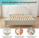 Baby Bed Rail Guard for Toddlers -59" Toddler Bed Rails for Twin, Full, Queen, King Bunk Size Bed Swing Down Bedrail Extral Tall Child Safety Side Railing Guards for Kids White by TinyTreasures Baby Boutique