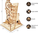 Solar 3D Wooden Puzzle Marble Run DIY Model Kit Craft Sets Educational Wood Mechanical Building Toys STEM Science Experiments Projects Birthday Gift for Adult Men Kids by TinyTreasures Baby Boutique