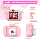 Upgrade Kids Camera for Girls, Christmas Birthday Gifts for Boys, 1080P HD Selfie Digital Video Camera for Toddlers, Cute Portable Little Girls Boys Gifts Toys for 3 4 5 6 Years Old by TinyTreasures Baby Boutique