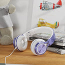 AILIHEN Kids Headphones for School Boys, Headphones with Microphone for Chromebook Laptop Computer Smartphone, 3.5mm Foldable Lightweight Headset for Teen Teenager (Violet) by TinyTreasures Baby Boutique