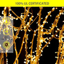 Christmas Decoration Lights, Outdoor Christmas String Lights 320 LED 11.5 Ft Waterfall Tree Lights with Big Star Topper 8 Light Modes for Christmas New Year Holiday Garden Yard Indoor Outdoor Decor by GreenHaven Gardens