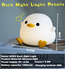 DREAMING MY DREAM Cute Duck Lamp,Do Do Duck Night Light,Silicone Squishy Nursery Bedside Lamp,USB Rechargeable Touch Table Lampfor Bedrooms, Living Room Decor Gift Toy by TinyTreasures Baby Boutique