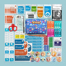 EVERLIT Care Rescue Pack | Family-Friendly First Aid Kit for Kids with 200 Pcs Medical Supplies | Travel-Friendly Compact Storage Bag for Home, Car, Travel, Camping, Adventure (Playground) by TinyTreasures Baby Boutique