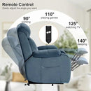 Power Lift Chair Recliners for Elderly, Modern Adult Power Lift Recliner, Velvet Upholstery Electric Lift Chair Recliner with Remote Side Pocket for Living Room(Navy Blue) by CozyNest Decor