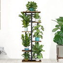 LINZINAR Plant Stand 6 Tier 7 Plant Multiple Flower Rack Holder Shelves Rack Storage Organizer Display Indoor Planter for Balcony Bedroom Patio Garden Living Room, Black by GreenHaven Gardens