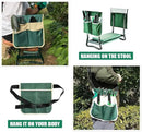 Garden Kneeler and Seat Stool Heavy Duty Garden Folding Bench with Large RemovableTool Pocket Gloves and Soft EVA Kneeling Pad for Gardening Lovers by GreenHaven Gardens