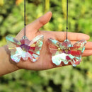 2 Pack Butterfly Crystal Suncatchers, 70mm Large Sun Catchers for Hanging Ornaments Decorative Indoor and Outdoor Windows by GreenHaven Gardens