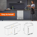 24 Inch Outdoor Beverage Refrigerator Cooler,Stainless Steel Wide Refrigerator for 210 Cans,Fit Perfectly for 24" Space Built-in Counter or Freestanding with powerful and quiet cooling system by CozyNest Decor