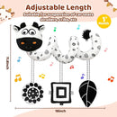 Black and White High Contrast Baby Toys - Sensory Infant Hanging Carseat & Stroller Toy for Newborns 0-6,6-12Months Perfect Easter Birthday & Baby Shower for Babies Boys Girls by TinyTreasures Baby Boutique
