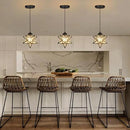 Modern Glass Pendant Lights Dining Room Chandeliers Lighting for Kitchen Island Light Fixture Hanging Light with Warm Light Bulb by CozyNest Decor