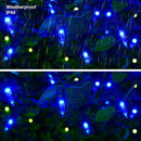 Brizled Blue Christmas Lights, 33ft 100 LED Christmas String Lights, 120V UL Certified Plug-in Xmas Tree Light Connectable Mini Xmas Light Waterproof for Home Party Wedding Indoor Outdoor Decorations by TinyTreasures Baby Boutique