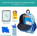 Wildkin JumpOff Jo 12-inch Kids Backpack – Lightweight, Durable Toddler Bag - Blue Dino by TinyTreasures Baby Boutique
