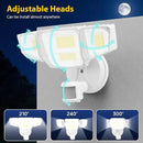 90W 10000LM LED Security Lights Motion Sensor Outdoor Lights, 4 Head Dusk to Dawn, 6500K Daylight Flood Lights Outdoor Motion Sensor, IP65 Waterproof, Motion Light for Outside, Garage, Yard, Porch by GreenHaven Gardens