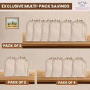 LFH Home Large Premium 100% Cotton Canvas Laundry Bag with Drawstring and Handles Heavy Duty, Multi-Use, and Washable for Home, Travel, College or Storage 24x36 (Pack of 4)-Natural by TinyTreasures Baby Boutique